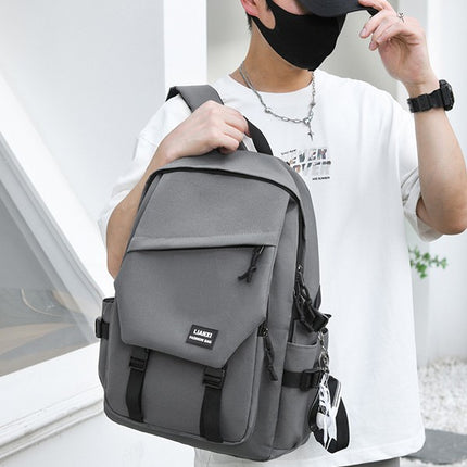 Schoolbag Male College Student Ins Popular Brand Campus Backpack Backpack Women's Large Capacity Simple All-match Travel Computer Bag