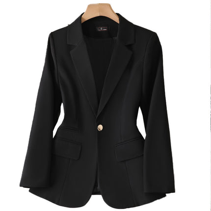 Cross-Border Green Casual Blazer for Women, New Autumn Style, Elegant, Fashionable, High-End, Professional Blazer Top