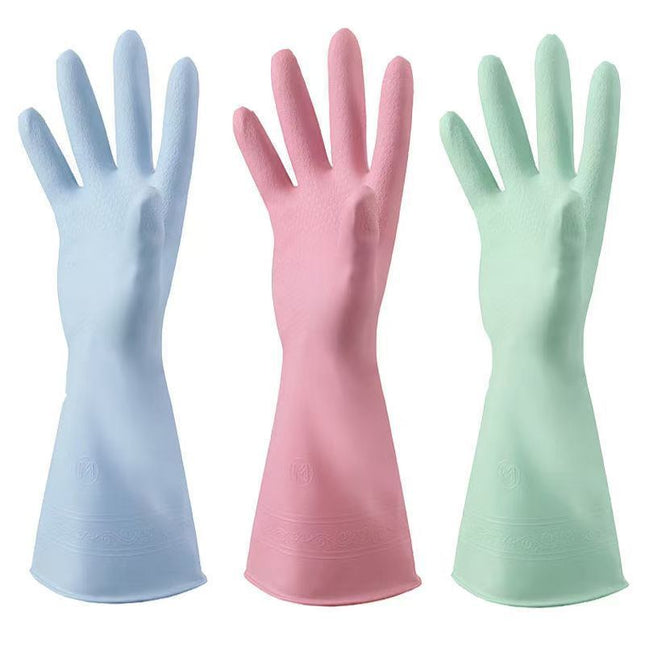 Dishwashing Gloves for Housework, Household Cleaning, Pvc Rubber, Kitchen-Specific, Thickened, Waterproof