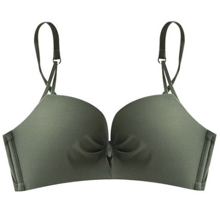 Bubble Sweetheart Smooth Sexy Seamless Small Chest Push-Up Bra Women's Side Breast Collection Adjustable Bra Set Dropshipping