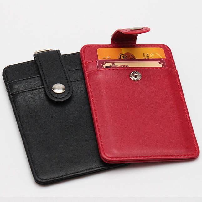 Leather Lanyard Work Id Card Holder with Multiple Card Slots, Customizable Company Logo