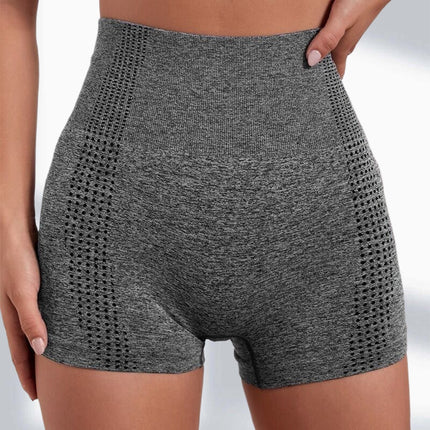 Spot Yoga Shorts Women's Summer Outer Wear Naked Hip Lifting Sports Shorts Tight Stretch Sports Fitness Triple Pants