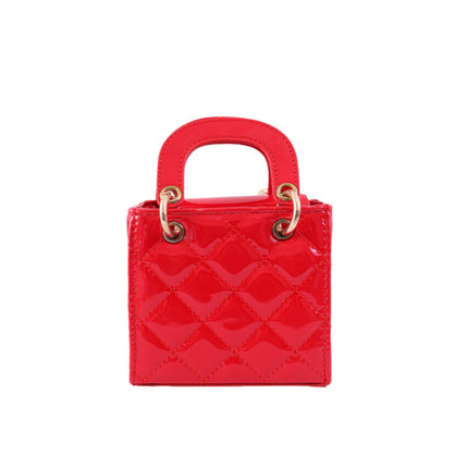 New Children's Bag Fashion Stylish Rhomboid Pearl Handbag Parent-child Crossbody Bag Mini Portable Shoulder Daffy Bag