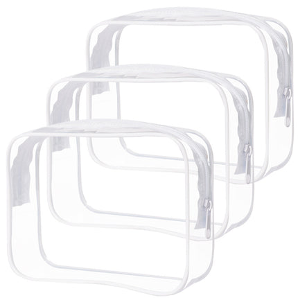 Security Check Storage Bag Liquid Cosmetic Bag Airplane Sealed Bag Airplane Boarding Storage Bag Transparent Cosmetic Bag