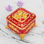 Square rose gold red