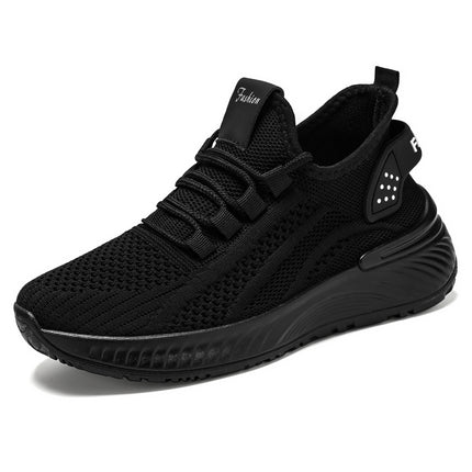 Women's Fly-Knit Spring Sneakers, Shallow Lightweight Running Shoes, Breathable and Comfortable Mesh Shoes, Versatile Outdoor Shoes