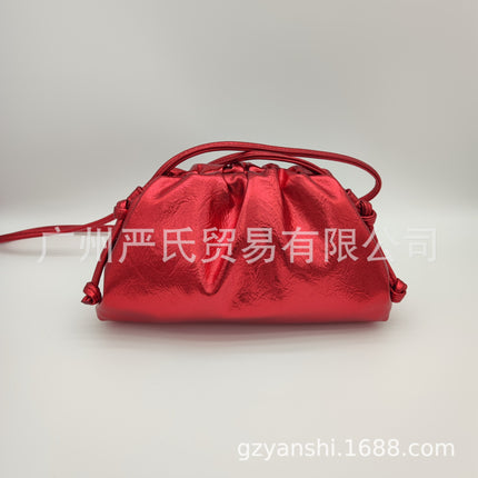 2022 New Cloud Bag Cross-border Women's Bag Pleated Dumpling Bag Autumn and Winter Fashion Shoulder Crossbody Bag Handbag Women's Bag