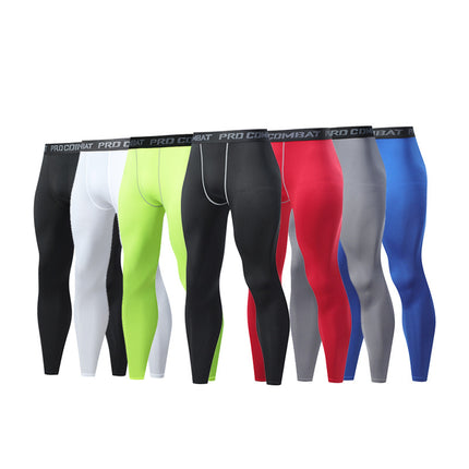 Tight Sports Pants Men's Basketball Running Sports Training Compression Leggings Quick-drying Breathable Perspiration High Elastic Fitness