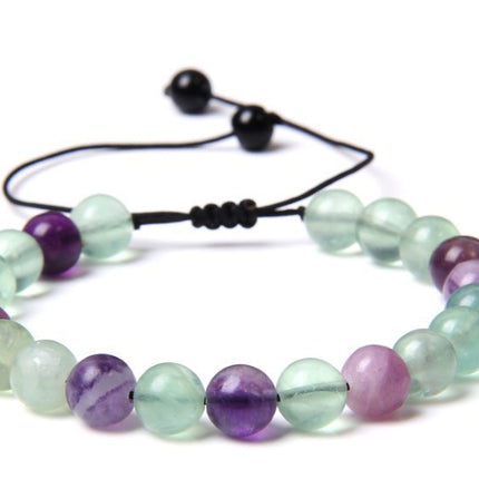 Amazon Hot Selling Natural Stone Beaded Bracelet 8mm Adjustable Size Blue Pine Volcanic Stone Bracelet Manufacturers in stock