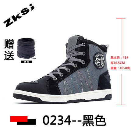 Cross-border motorcycle riding shoes motorcycle boots four seasons breathable anti-fall knight equipment road racing shoes parkour shoes four seasons