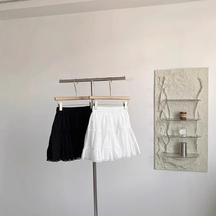 French Skirt Women's Spring 2025 New Anti-walking Sweet All-match Slimming Age-reducing White A- line Skirt