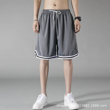 Men's Basketball Pants Running Shorts Fitness Five-point Mesh Pants Loose Sports Street Ball Trend Men's Elite Training