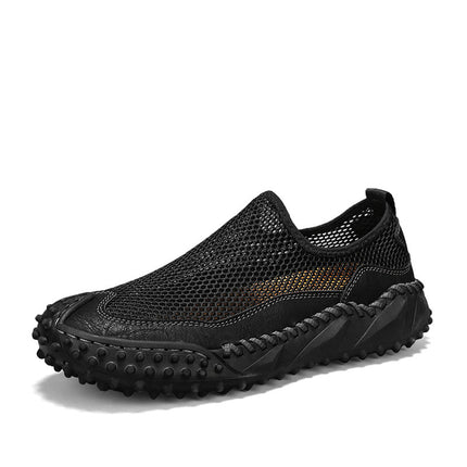 Foreign Trade Hot-Selling Summer New Products Hand-Stitched Mesh Shoes Breathable Casual Men's Outdoor Hiking Shoes Non-Slip River Tracing Shoes
