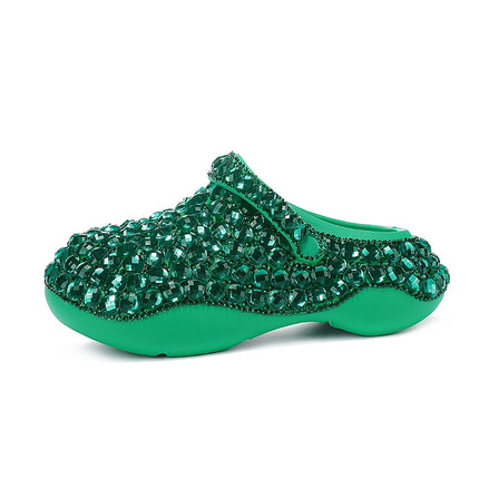 ACILICI original cross-border women's shoes brand cross-border fashion Diamond thick-soled hole shoes factory a generation of delivery