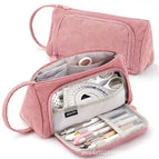 Corduroy triangle pink