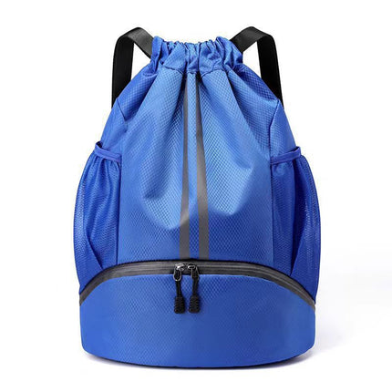 Drawstring Bag with Wet and Dry Separation, Waterproof Swimming Suit Storage Bag, Basketball Bag, Backpack with Wet and Dry Separation