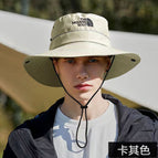 Fluorescent embroidered alphabet khaki