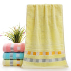 33*72 / Yellow Satin Square Towel