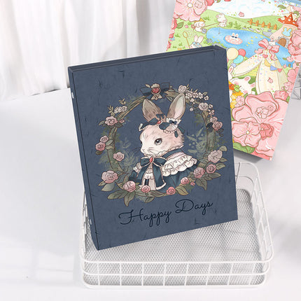 To build the future ins all-inclusive magnetic box card book hard shell A5 star chasing small card loose-leaf storage book cardboard cartoon
