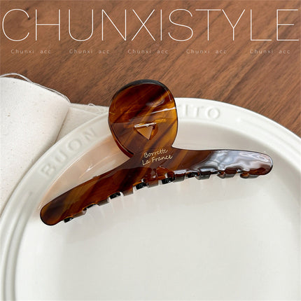 South Korea FRANCE Acetic Acid Grab Clip Fashionable Fine French High Sense Large Shark Clip Hair Multi-Hair Grab Headwear for Women