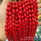 Medium color coral red 9x13mm