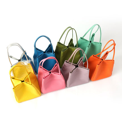 Factory wholesale New Korean version of leather small square bag Joker sheepskin bucket bag niche fashion underarm portable women's bag