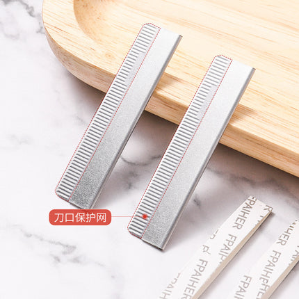 10-piece eyebrow trimmer blade stainless steel eyebrow scraper corrugated blade disposable eyebrow trimmer tattoo hair tools