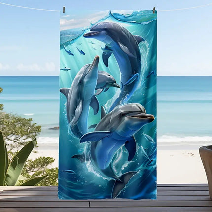 Cross-border Beach Towel Quick-drying Absorbent Beach Towel Microfiber Digital Printing Bath Towel Adult Amazon Plus