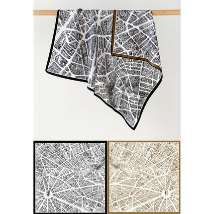 Cross-border double-sided two-color silk scarf ladies leopard print scarf print twill silk senior sense 70cm square towel wholesale