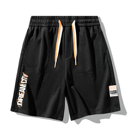 Net Red Cotton Knitted Shorts Summer Men's Japanese Style Fashion Casual All-match Running Shorts Men's Pants