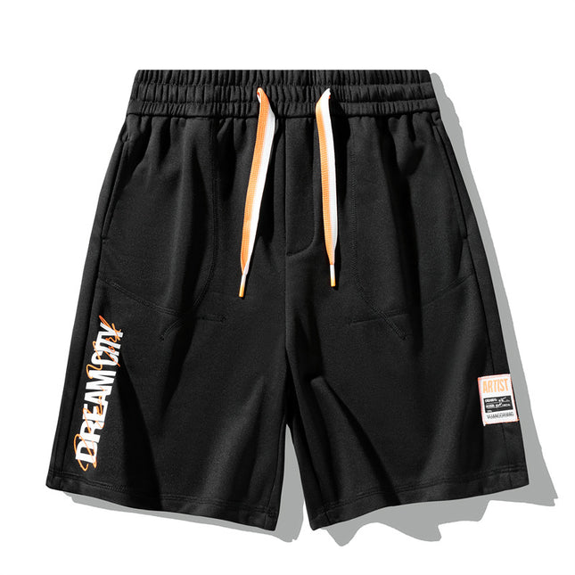 Net Red Cotton Knitted Shorts Summer Men's Japanese Style Fashion Casual All-match Running Shorts Men's Pants