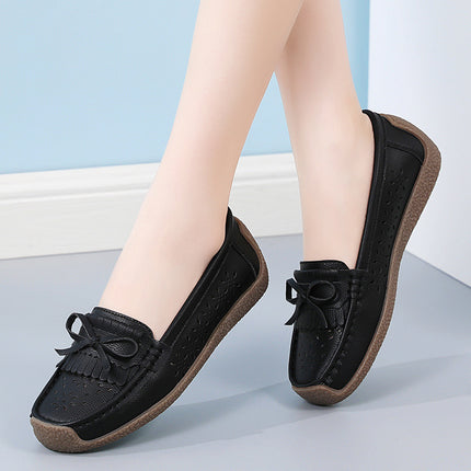 Cross-Border Large Size 2025 New Spring Flats for Women, Fashionable Soft-Soled Mom Shoes, Women's Casual Shoes, Sizes 35-44