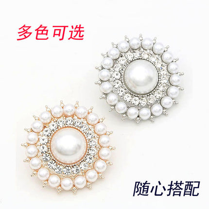 Cross-Border High-Heeled Shoe Accessories, Work Shoe Decorative Buckles, Pearl Shoe Bridal Shoe Buckles, Detachable Shoe Flowers, Shoe Buckles for Wedding Shoes