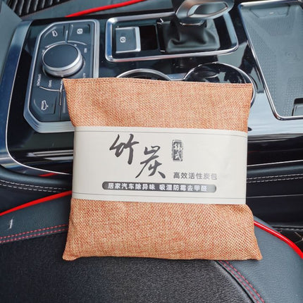 500g new car formaldehyde absorption in addition to odor activated carbon bamboo charcoal bag car carbon bag in addition to formaldehyde bamboo charcoal bag manufacturers wholesale