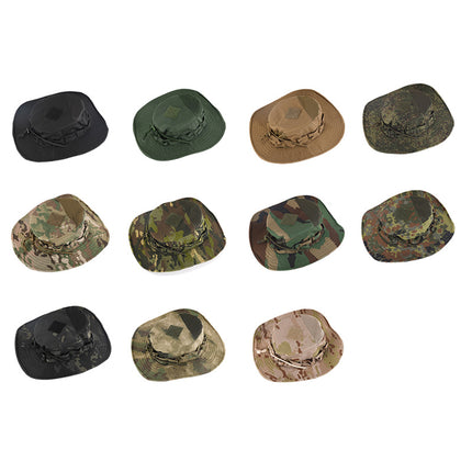 Foreign trade new military fan PRO second generation round hat with large brim spring and summer sunshade breathable tactical camouflage benney hat