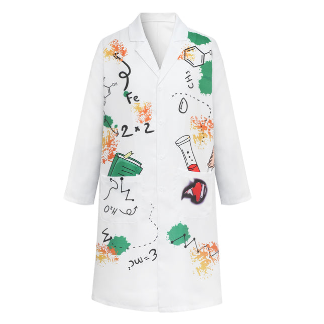 Halloween Crazy Scientist White Coat cos Frankenstein Pro Play Parent-Child Stage Performance Costume