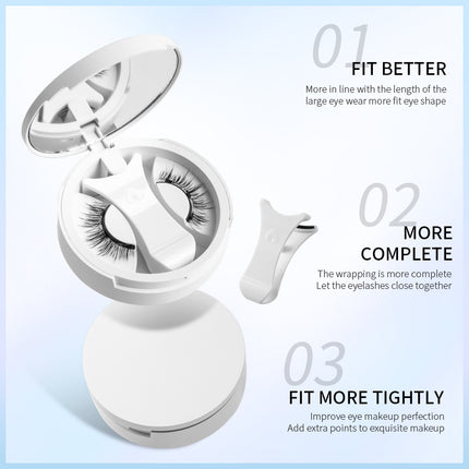 [Amazon Hot Selling Magnetic Eyelash Style] One-piece Storage Box European and American Natural Thick Portable Glue-free Eyelash