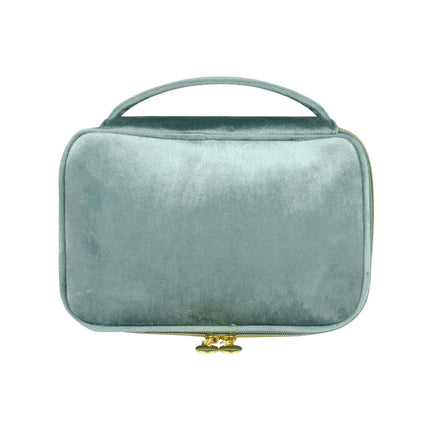 Cross-border fashion flannel cosmetic case large capacity high sense multi-functional convenient portable cosmetic case a batch
