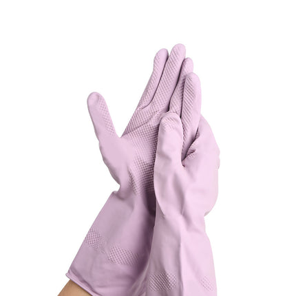 Latex gloves wholesale thickened waterproof dishwashing household laundry durable Winter waterproof plastic work artifact