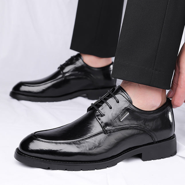 Summer men's leather sandals business casual men's hollow trend pointed leather shoes breathable non-slip men's shoes wholesale