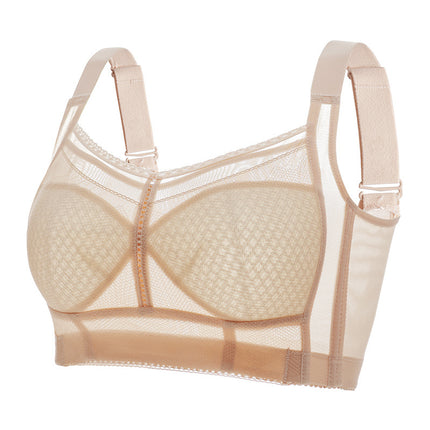Large Bust Minimizing Bra for Women 100kg Plus Size Strapless No Underwire Anti-Exposure Large Size Women's Bra