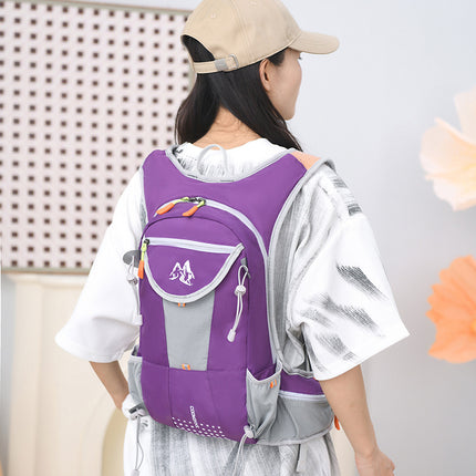 Outdoor Cycling Bag Bicycle Bag Lightweight Breathable Backpack Water Bottle Bag Men's and Women's Hiking Cross-country Running Bag