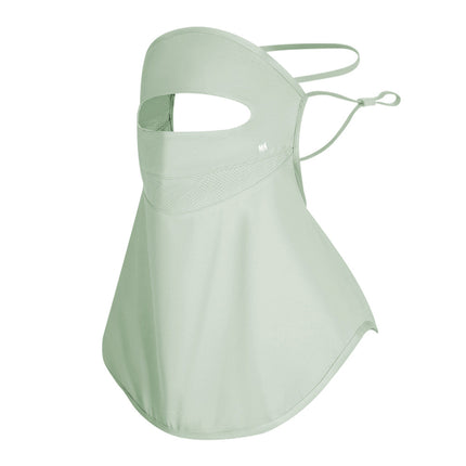Summer Women's Fully Covered Sun Protection Mask, Anti-Uv Neck Scarf, Cycling Outdoor Face Covering, Breathable, Light and Thin