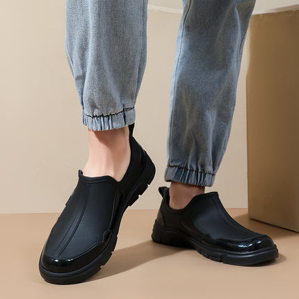 Korean Fashion Spring & Fall Rubber Shoes for Couples, Men and Women, Outdoor Non-Slip Rain Boots, Kitchen Anti-Fouling, Non-Slip Takeaway Water Shoes, Rubber Shoes