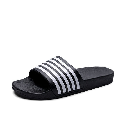 Extras Size Slippers Men's Summer Breathable Non-Slip Deodorant Wear-Resistant Striped All-Match 46 Indoor 47 Slippers 48 Size