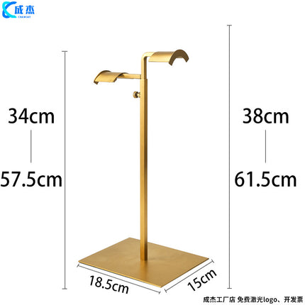 Cross-border Source Stainless Steel Display Hanging Bag Display Rack Women's Bag Rack Support Bag Rack Floor Adjustable Bag Rack