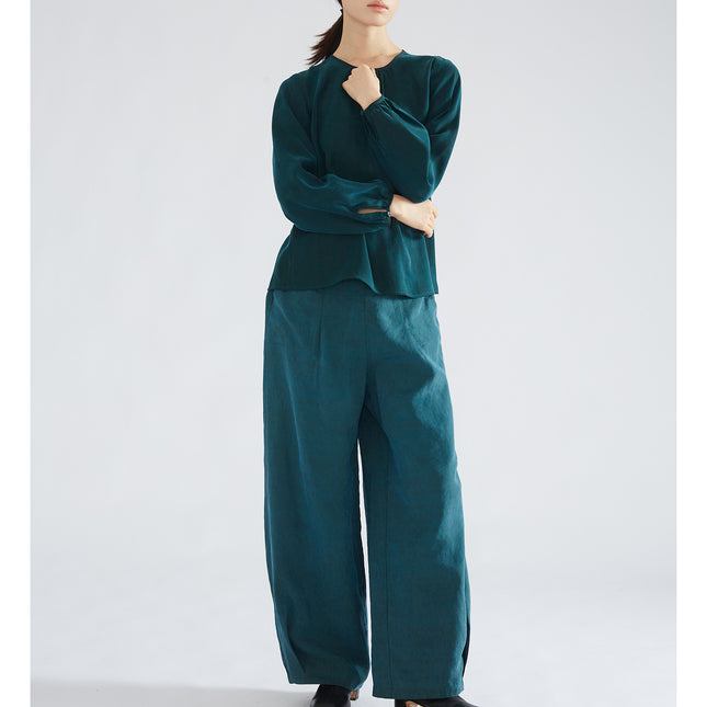 Double-Face Double-Wearing 30-Mm Rejuvenated Satin Xiangyun Yarn Top 100 Mulberry Silk Pants