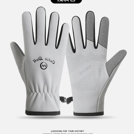 Winter Ski Gloves for Men and Women, Outdoor Cycling, Velvet, Thickeneded, Touch Screen, Cold-Proof, Windproof, Warm, Sports, Waterproof and Non-Slip