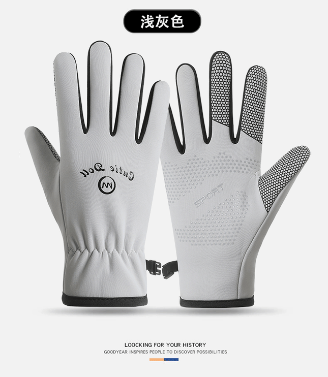 Winter Ski Gloves for Men and Women, Outdoor Cycling, Velvet, Thickeneded, Touch Screen, Cold-Proof, Windproof, Warm, Sports, Waterproof and Non-Slip