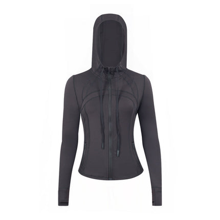 Lulu Original Label Define Yoga Wear Hooded Jacket Jacket Top Breathable Sports Fitness Wear Spring & Fall Women's